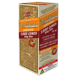 Smoking PURE HEMP CONES Unbleached - 1000 pcs