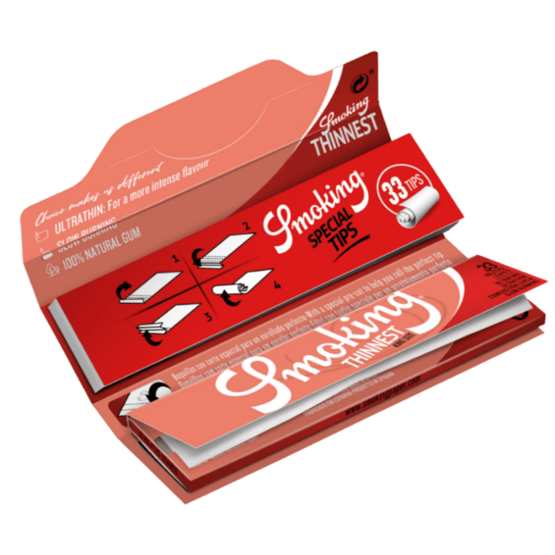 Smoking KS Red Thinnest + Filtre