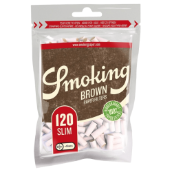 Smoking Filter Brown Slim 120 stk.