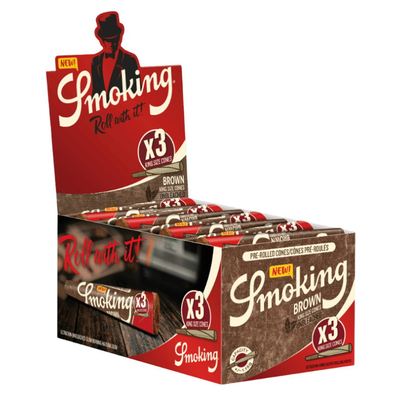 Smoking Cones Brown King Size Eco-pack 3 stk