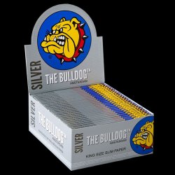 Bulldog - Paper Kingsize Slim Silver