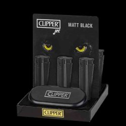 CLIPPER CP-11 Jet Elec - Matt Black + gift box