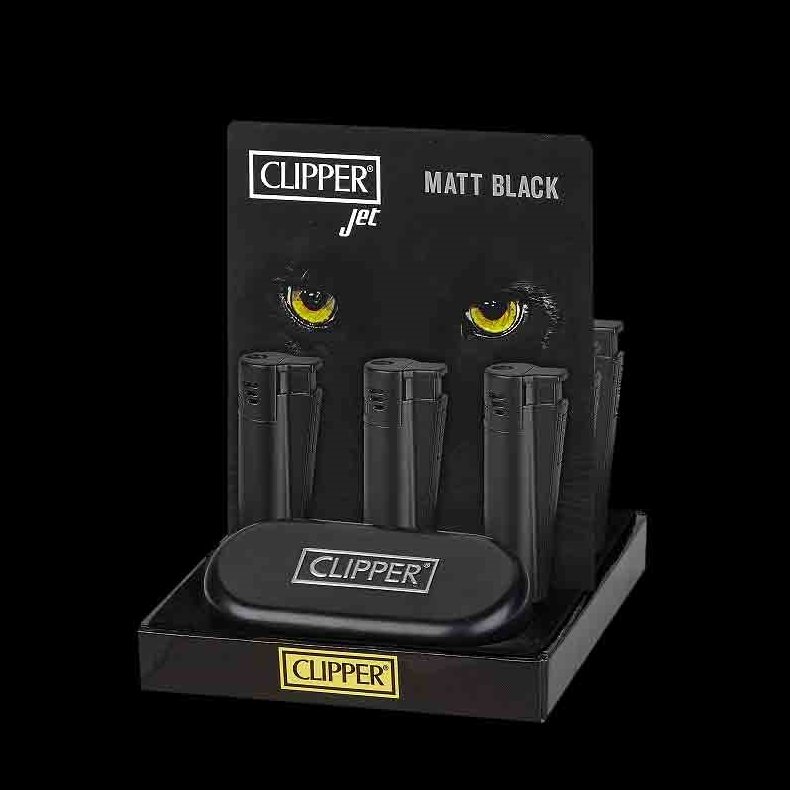 CLIPPER CP-11 Jet Elec - Matt Black + gift box