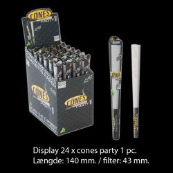 Cones Party Size 1 pack - Blackline