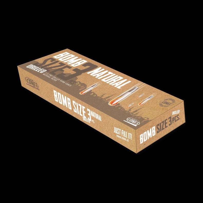 Cones Bomb Size 3 stk. Natural