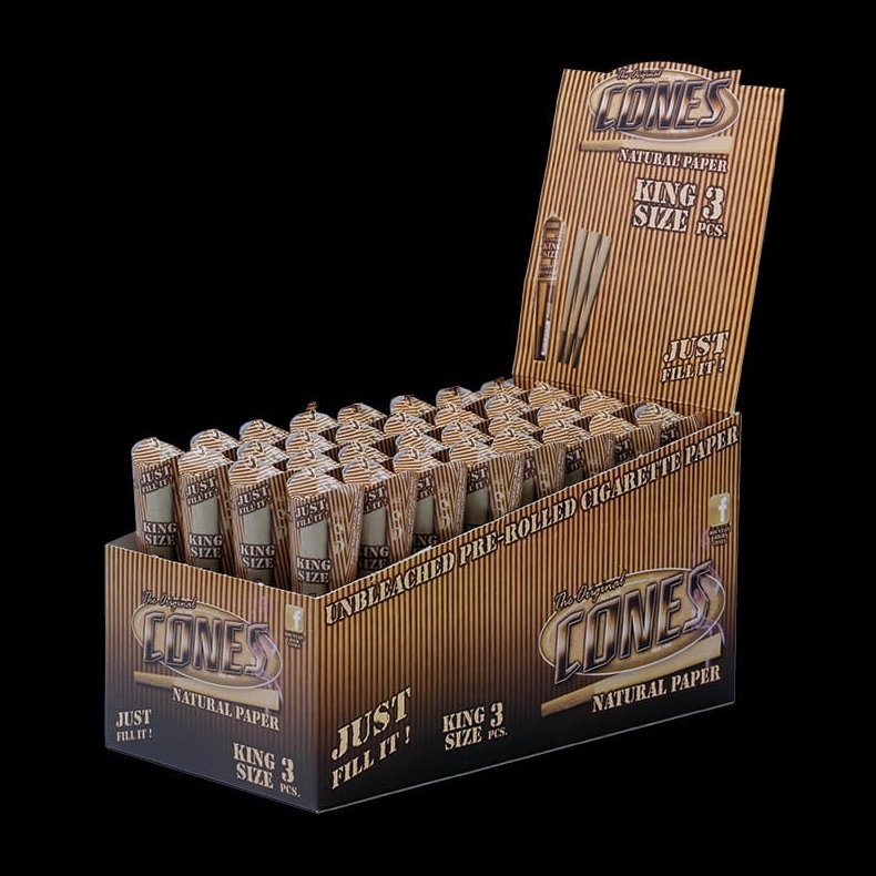Cones Natural Tubepack KS 3 stk.