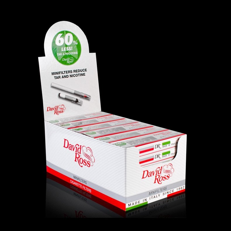 David Ross Mini Nicotin-Filtre, 10 stk
