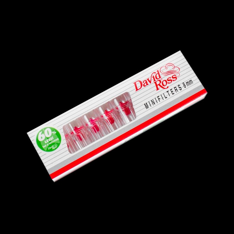 David Ross Mini Nicotin-Filtre, 10 stk