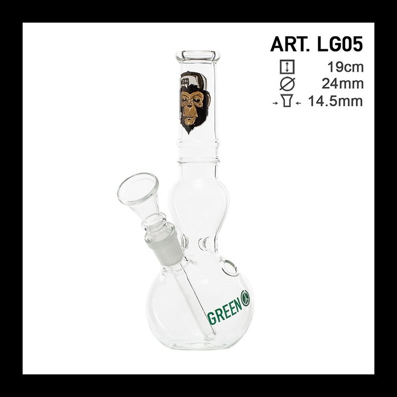 Greenline Glas Bong H19cm 24mm