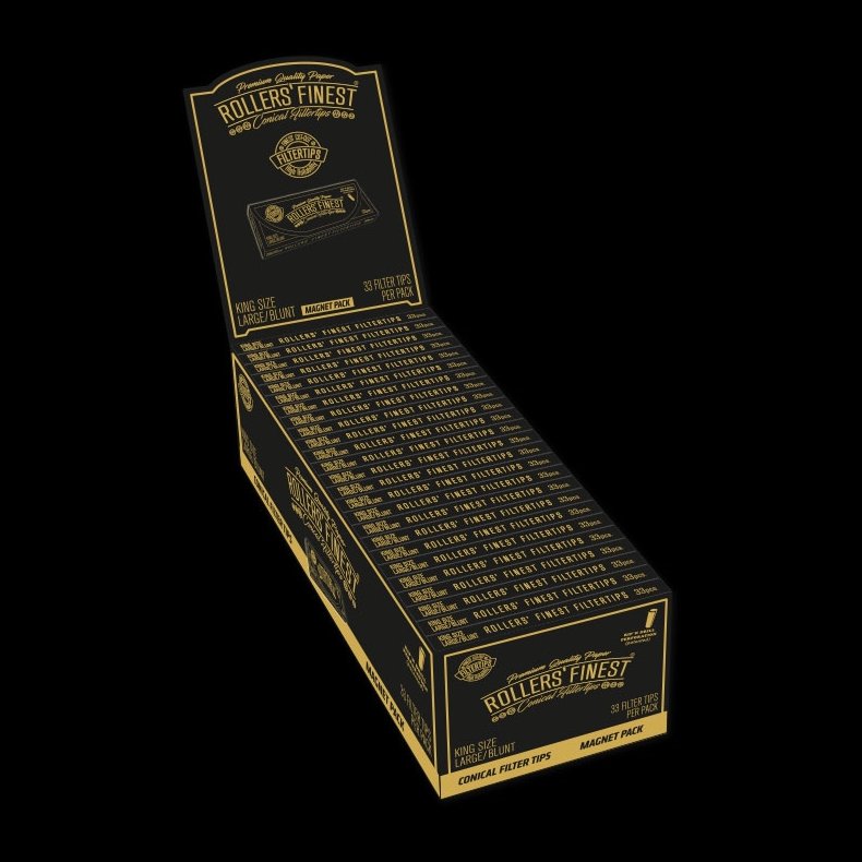 Rollers' Finest Filtertips, KS Large/Blunt, Magnet Pack