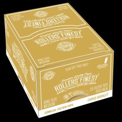 Rollers' Finest Filtertips, KS Medium Gold, booklet