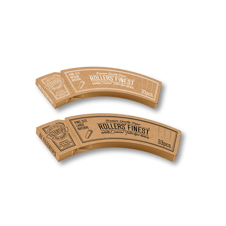 Rollers' Finest Filtertips Natural, Large, booklet