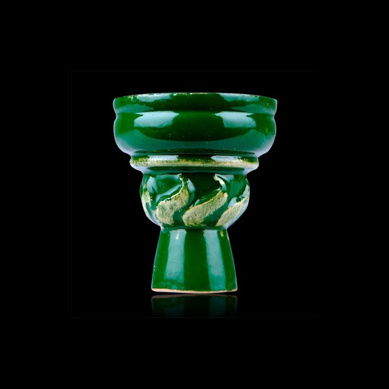 Lerhoved, glaseret ensfarvet