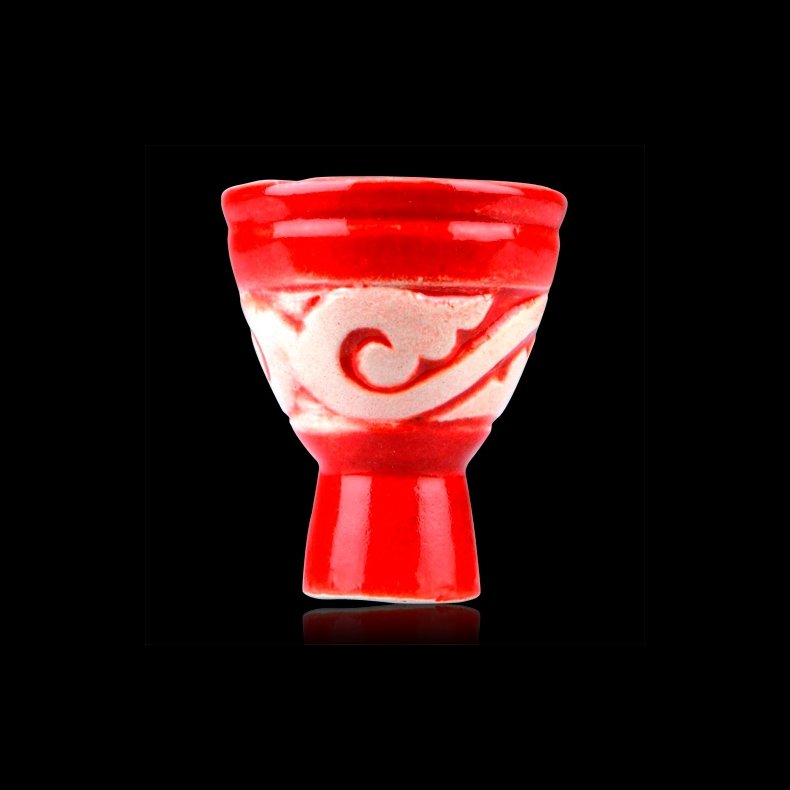 Lerhoved, glaseret ensfarvet