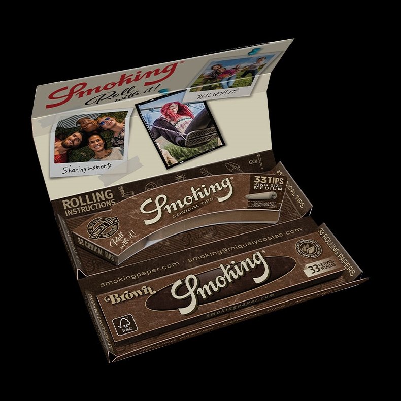 Smoking KS Brown Lux Pack + conical tips