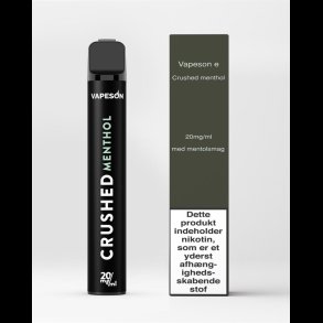 Vapeson Disposable E-Cigaret 20mg - Crushed Menthol