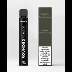 Vapeson Disposable E-Cigaret 20mg - Rounded Tobacco